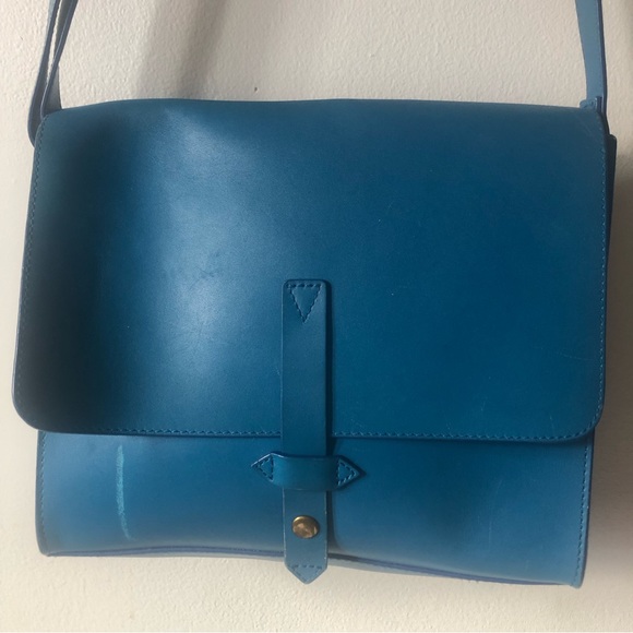❤️Blue IIIBeca by Joy Gryson Leather Bag Saddle Crossbody Bag - Picture 2 of 11